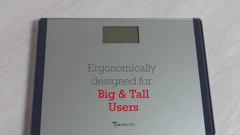 Detecto D119 Wide Body Platform Glass Digital Scale Highlight
