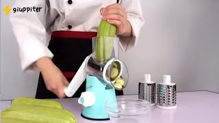 Taglia Zucchine Tazù - Affettatrice Manuale Made In Italy, Multistrato Betulla, Alluminio E Acciaio, Perfetta Per Cucina - Foto 2