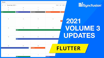 Syncfusion Flutter Updates—2021 Volume 3