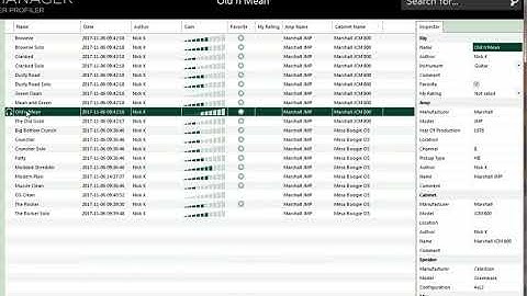 Kemper profiler, Marshall JMP, Nick K profiles, PRS SC245