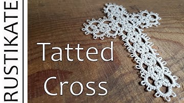 Needle Tatting – Tatted Cross: Part 1 (Full Tutorial for Basic Cross) by RustiKate