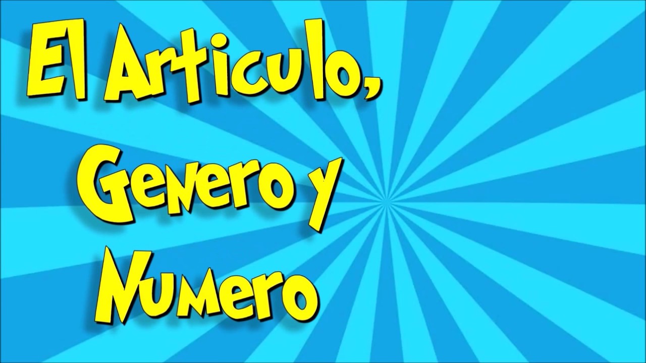 Genero Numero Y Los Articulos Worksheet Answers