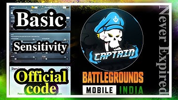 [BGMI] STAR CAPTAIN CONTROL Code & New Sensitivity 2021ll Best 3 Claw For BATTLEGROUND MOBILE INDIA