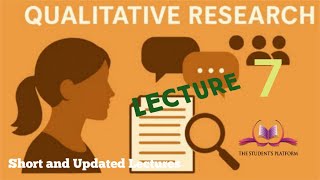SOC609 || Lecture 7 || Qualitative Research Methods || Literature Review || The Student's Platform