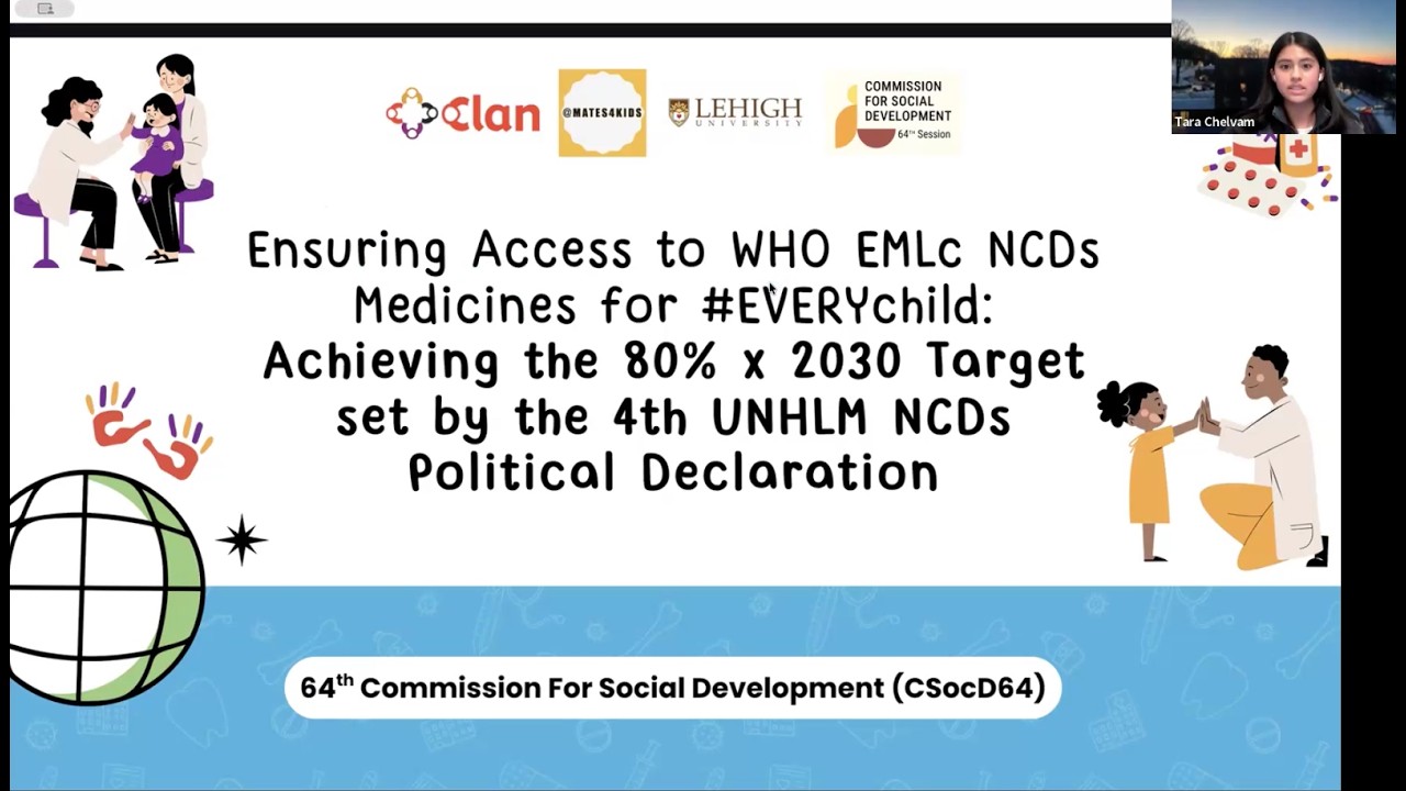 Ensuring access to WHO EMLc NCDs Medicines for #EVERYchild: Achieving the 80% x 2030 Target