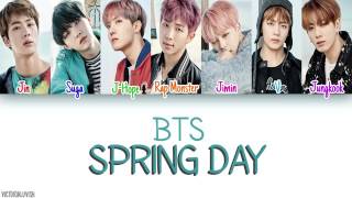 Spring Day Btscolorcoded Hanromeng Lyrics