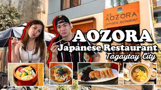 AOZORA JAPANESE RESTAURANT |  FIRST TO OFFER AUTHENTIC JAPANESE CUISINE in TAGAYTAY   #FOODREVIEW