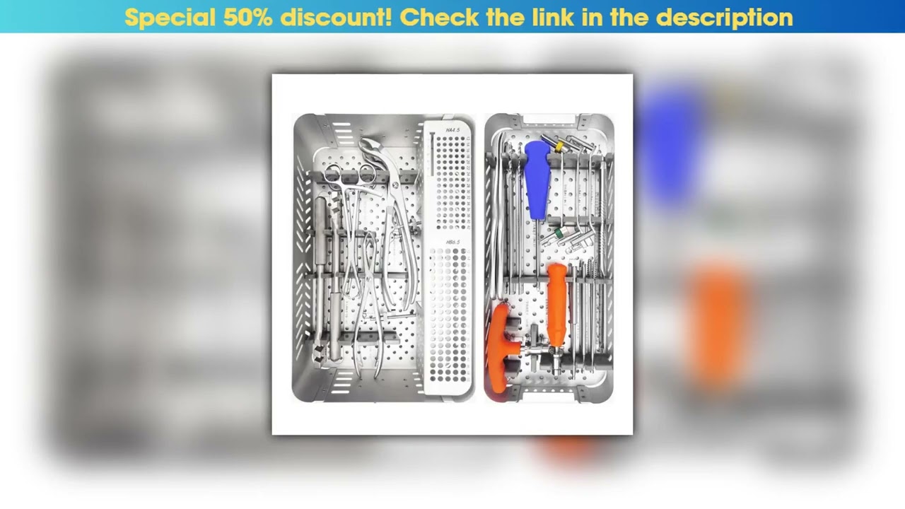 Unboxing GREATLH Medical Quick-pack Type Lower Limb Instrument Kit Steel Plate Bender Bonr Holding•