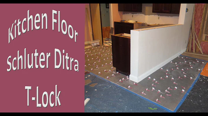 Time lapse Kitchen floor using Schluter Ditra and T-Lock™ Master