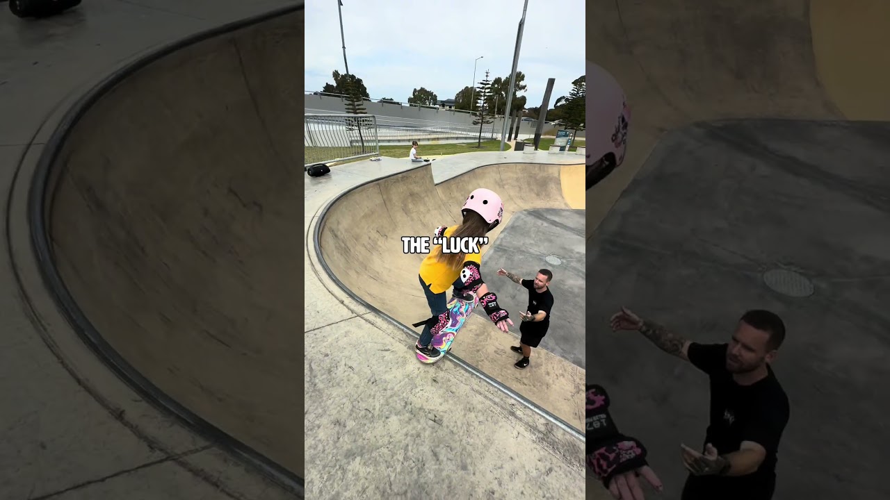 Not just luck… something much more powerful! #skateboarding #girldad #fatherdaughter #strongwomen