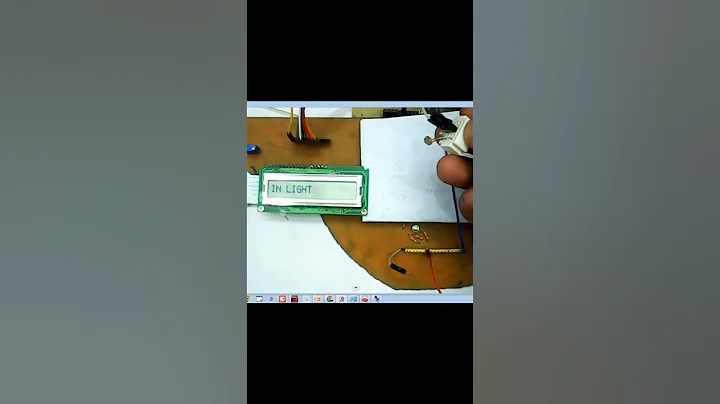 Darkness detection using LDR and PIC16F877A. #electronics #embeddedsystem
