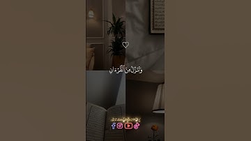 سورة الإسراء، الآية 82.  #اكتب_شي_تؤجر_عليه #اكسبلور #لايك #اللهم_صل_على_محمد_وال_محمد #تيك_توك