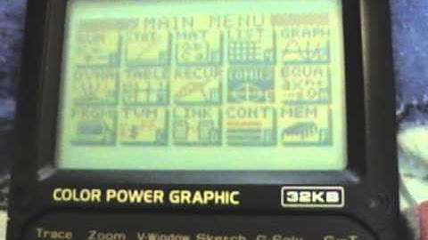 Casio CFX-9850GB Plus color graphing calculator (2002)
