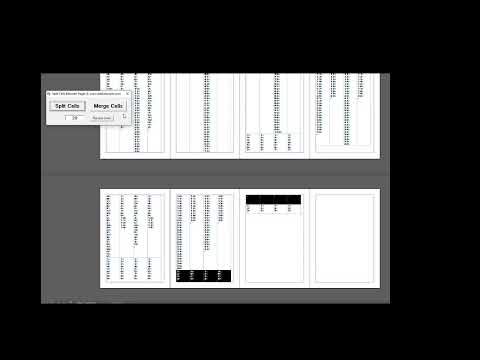 Split Cells Between Pages - Script for Adobe InDesign