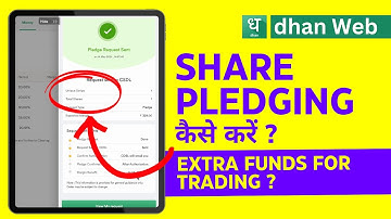 Shares Pledge Aur Unpledge Kaise Kare? Dhan App Tutorial