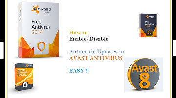 How to Enable/Disable Automatic Updates in Avast Antivirus !! EASY!!!