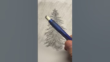 Draw a snow-covered tree #shorts #drawingtutorial #drawing #winter