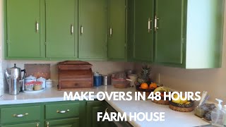 Farm House Kitchen make over in 48 hours.