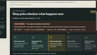 Understudy: automations that repair themselves, and refuse when it's risky