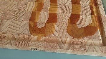 Oiling the Pine and Oregon End Grain Board with Juice Groove #016