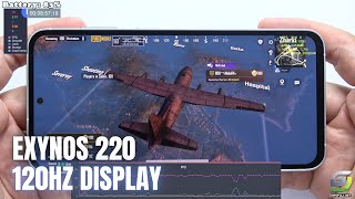 Samsung Galaxy S23 FE test game PUBG Mobile | Exynos 2200