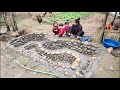 A single mother carried over 2 tons of rocks home to build a fish pond. | Ly tieu tieu