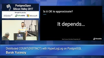 Distributed COUNT(DISTINCT) with HyperLogLog on PostgreSQL