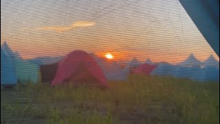 Sunrise from sub-camp 2 at World Scout Jamboree