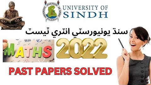 Sindh University 2022 Past paper solved Math Math portion