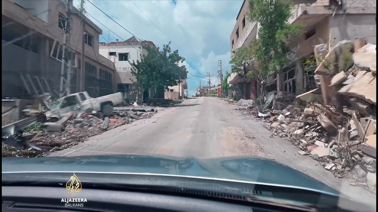 مدن على الحدود اللبنانية الإسرائيلية مدمرة بالكامل