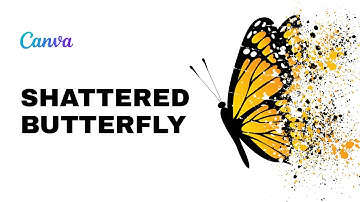 Create Stunning Butterfly Shatter Effect - Canva Design Tutorial for Beginners