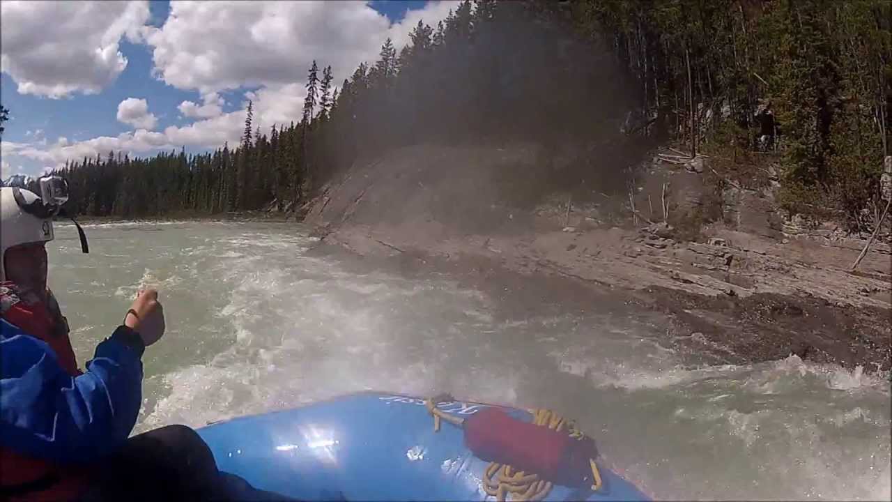 Sunwapta River Rafting Jasper - YouTube