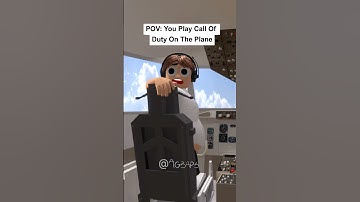 POV: Je speelt Call of Duty in het vliegtuig