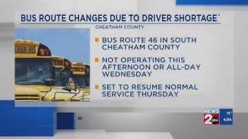 Bus route changes due to driver shortage in Cheatham County