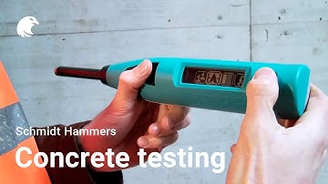 Concrete testing with Schmidt Hammer