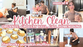 FALL 2025 MOM OF 4 GET IT ALL DONE | EXTREME ORGANIZE + CLEAN | GROCERY HAUL + BAKE