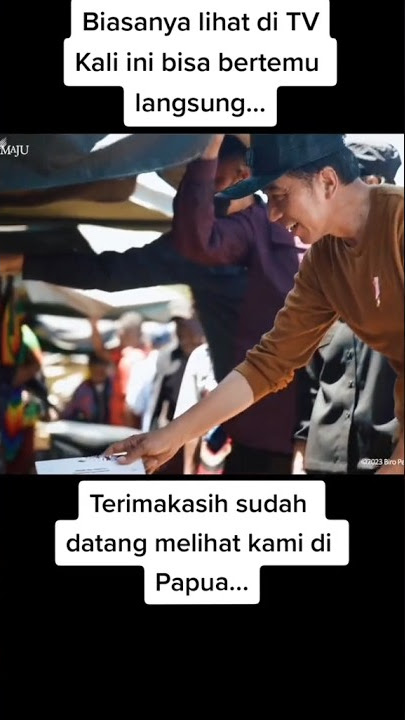 TERIMAKASIH SUDAH DATANG KE PAPUA PAK JOKOWI...!!! 🥰🥰🥰