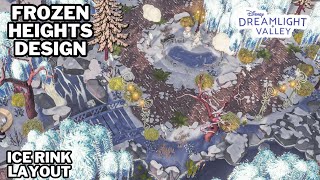 FROZEN HEIGHTS DESIGN & LAYOUT//ICE RINK STAR PATH ITEM//RIFT IN TIME//DISNEY DREAMLIGHT VALLEY