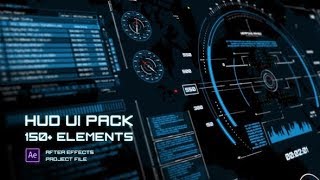 HUD UI Elements Pack (After Effects template)