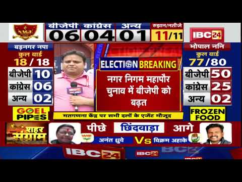 Madhya Pradesh Nikay Chunav Result 2022 Live: Bhopal नगर निगम में BJP को बढ़त