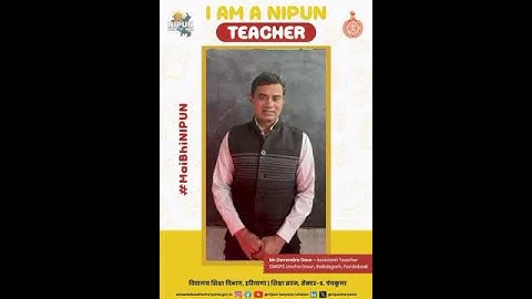 #MaiBhiNIPUN | In conversation with Mr. Devendra Gaur (Teacher)