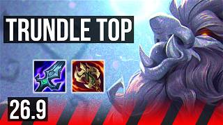 TRUNDLE vs NASUS (TOP) | EUW Challenger | 26.9