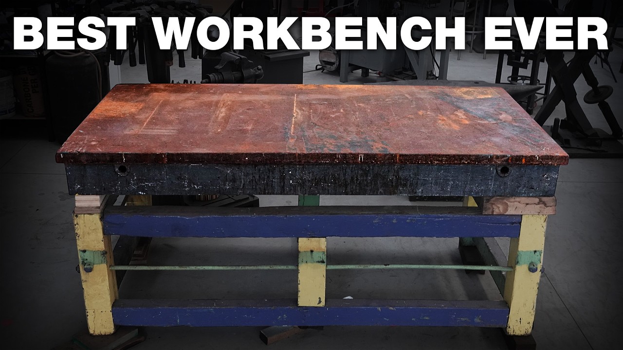 Restoring a 1200kg Surface Plate & Building a Heavy-Duty Frame