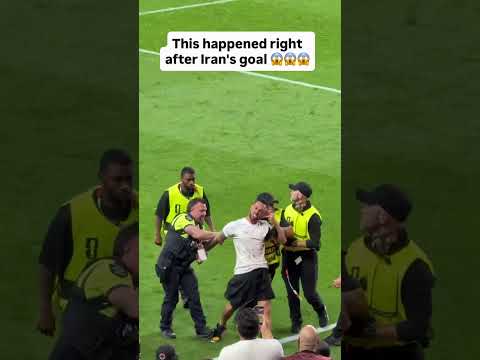 This happened right after Iran’s goal 😱😱😱