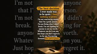 I Have Nothing to Prove Anymore #motivation #lifelessons #quotes #shorts
