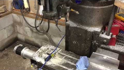 WOW Smoking Fast Clearpath Servos On The Bridgeport Running With The Masso Spindle Control