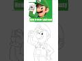 drawing Luigi super mario galaxy moive