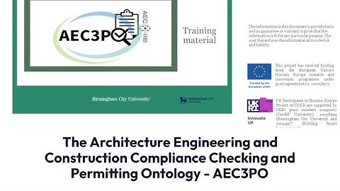 AEC3PO-Architecture, Engineering and Construction Compliance Checking and Permitting Ontology model