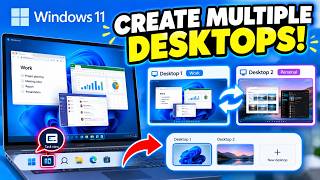 💻 WINDOWS 11 GUIDE: How to Set Up and Use Virtual Desktops for Multitasking
