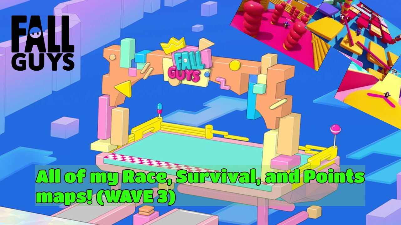 Fall Guys: All of my race, survival, and points maps showcase! (WAVE 3)